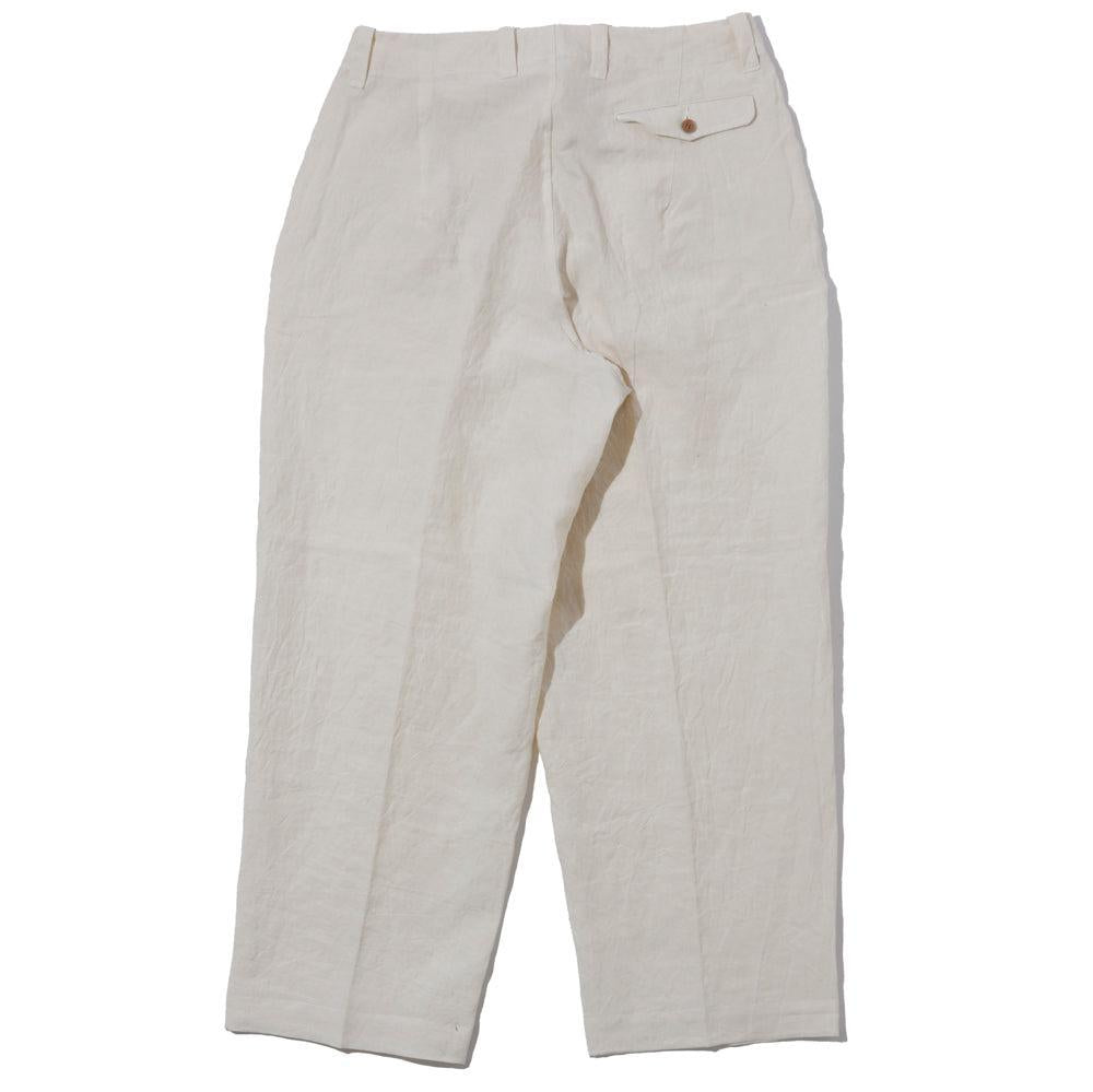 Haversack 60 Linen Poplin Wide Pants Beige-Trousers-Clutch Cafe