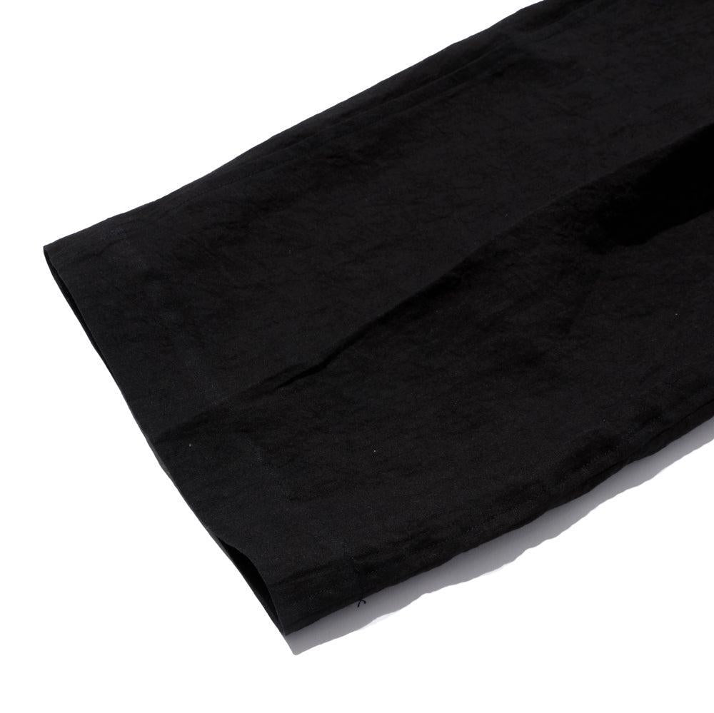 Haversack 60 Linen Poplin Wide Pants Black-Trousers-Clutch Cafe