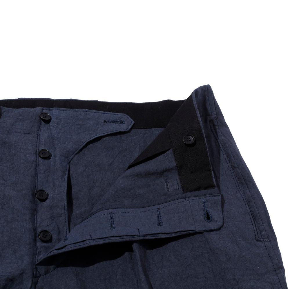 Haversack 60 Linen Poplin Wide Pants Navy-Trousers-Clutch Cafe