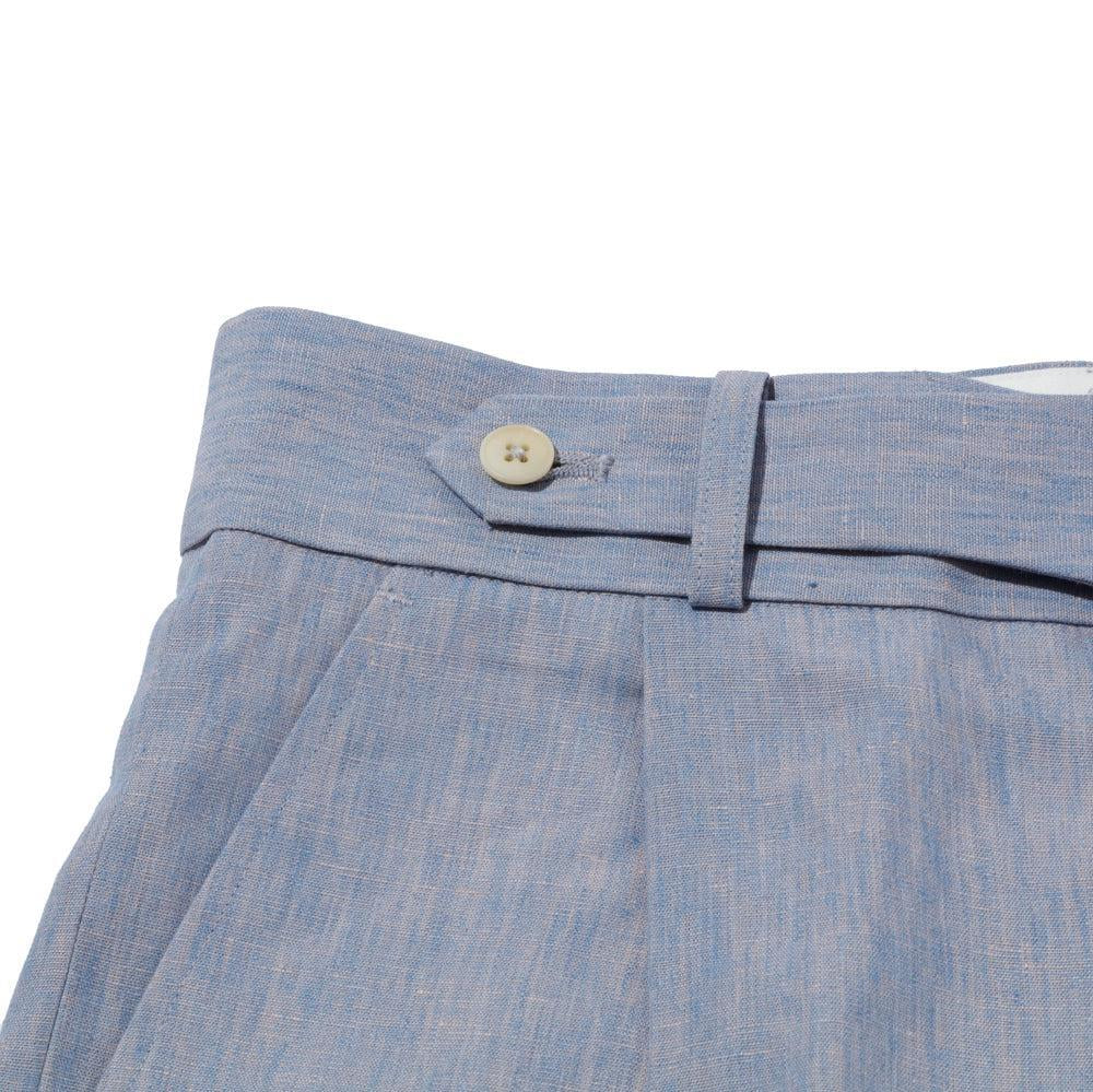 Haversack Linen Chambray Wide Pants Sax-Trousers-Clutch Cafe