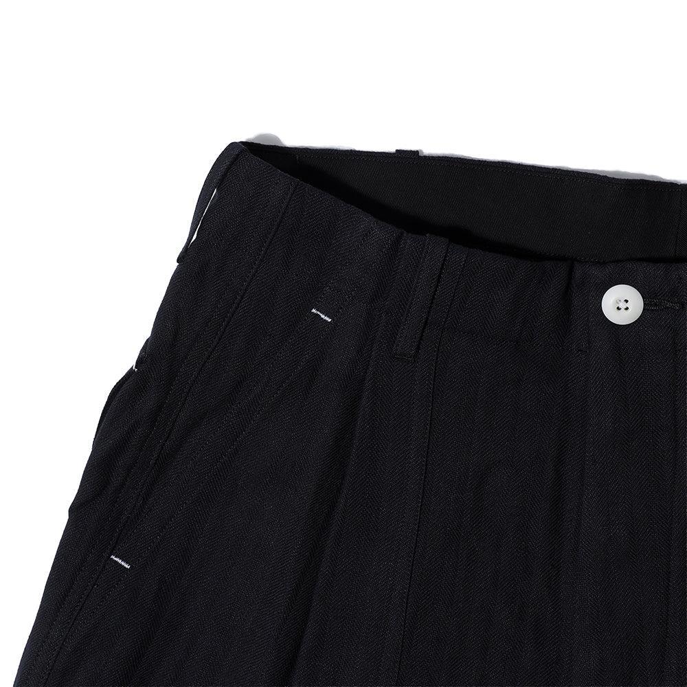 Haversack Linen/Cotton HBT Utility Trousers Black-Trousers-Clutch Cafe
