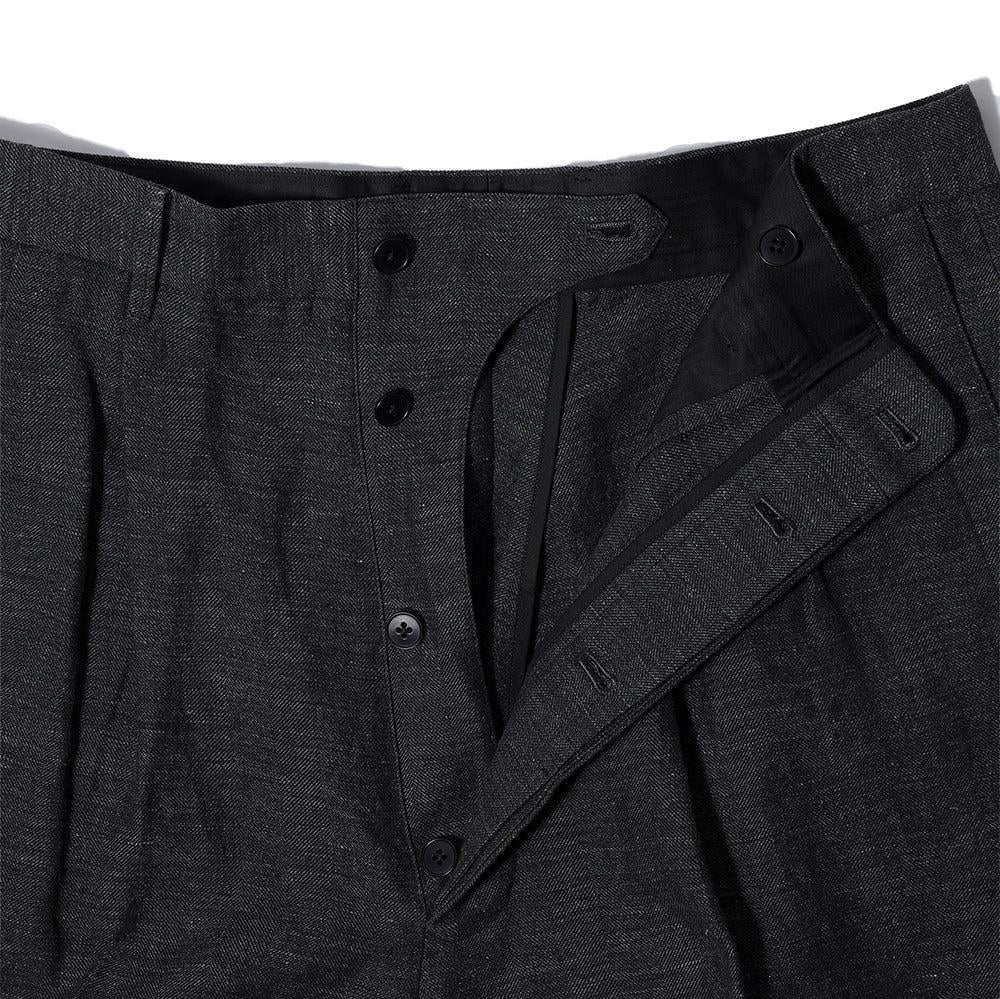 Haversack Pleated Trousers Navy-Trousers-Clutch Cafe