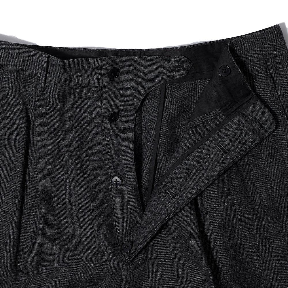 Haversack Pleated Trousers Navy-Trousers-Clutch Cafe