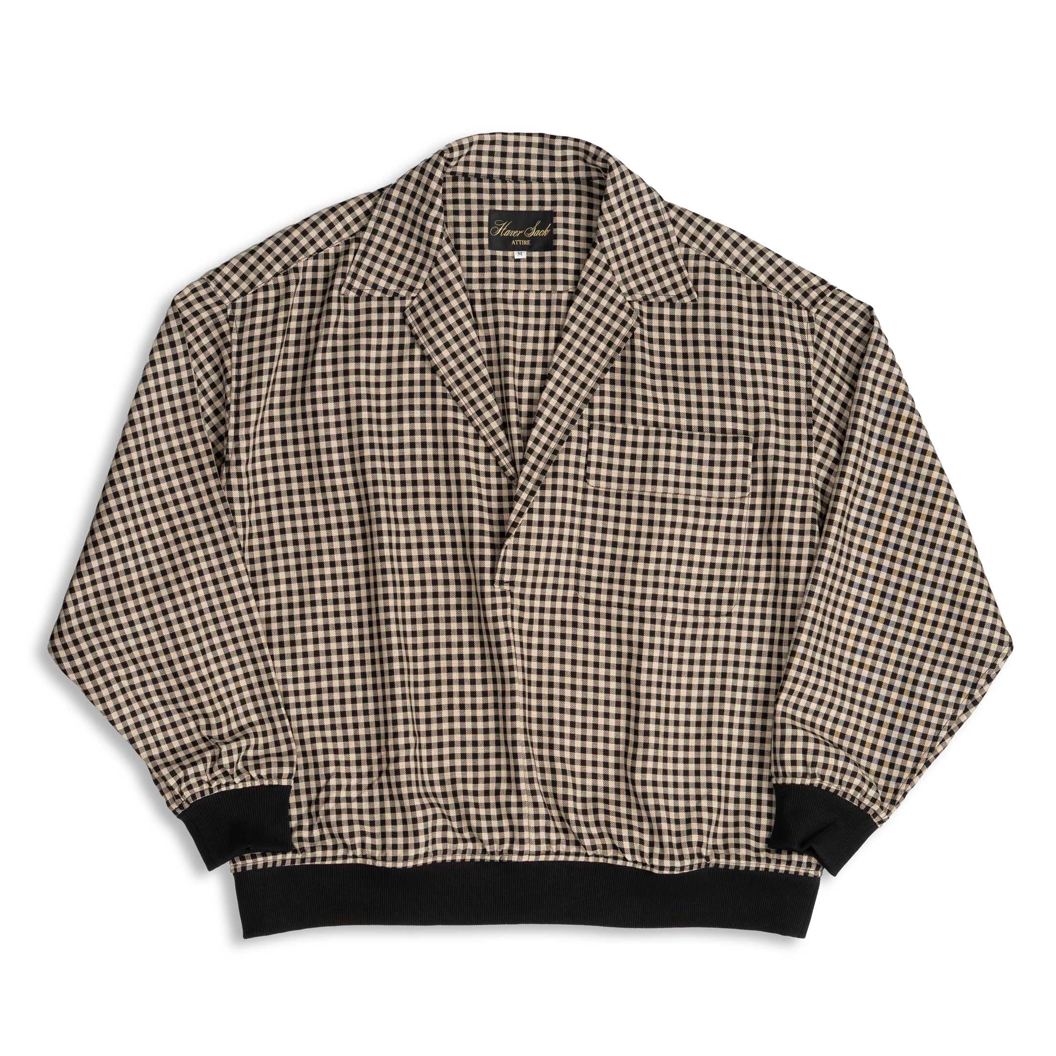Haversack Shepard Check Pullover Beige-Shirt-Clutch Cafe