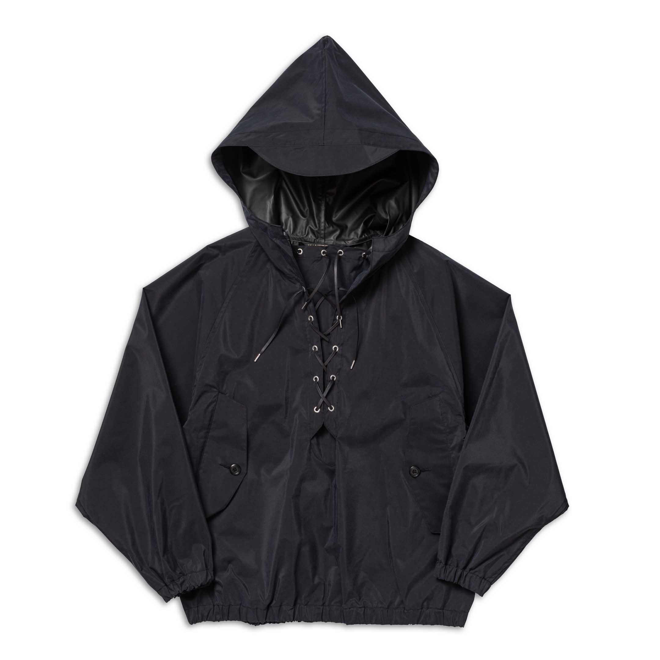 Haversack Silk Smock Black-Jacket-Clutch Cafe