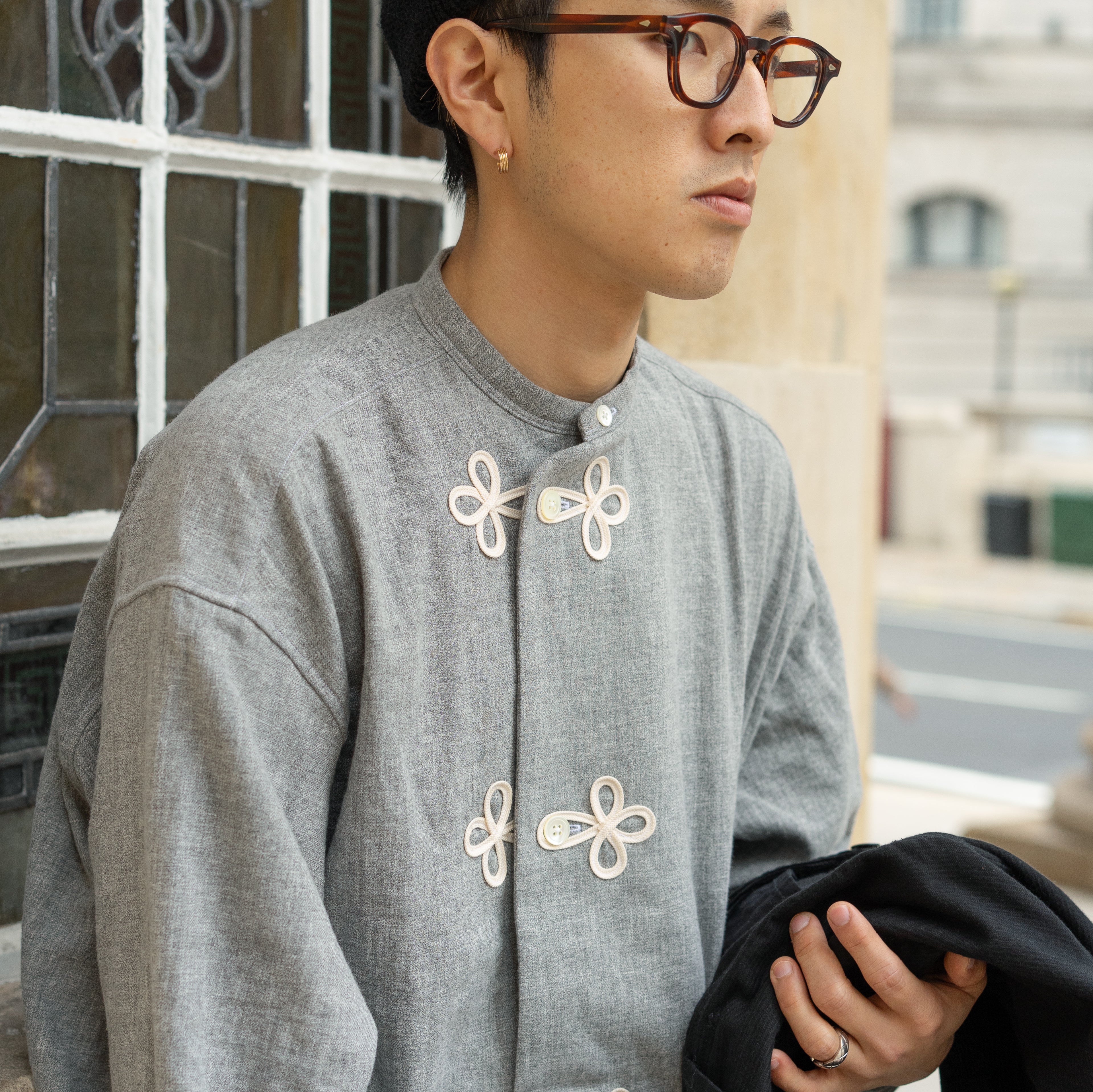 Haversack Sleeping Shirt Grey-Shirt-Clutch Cafe