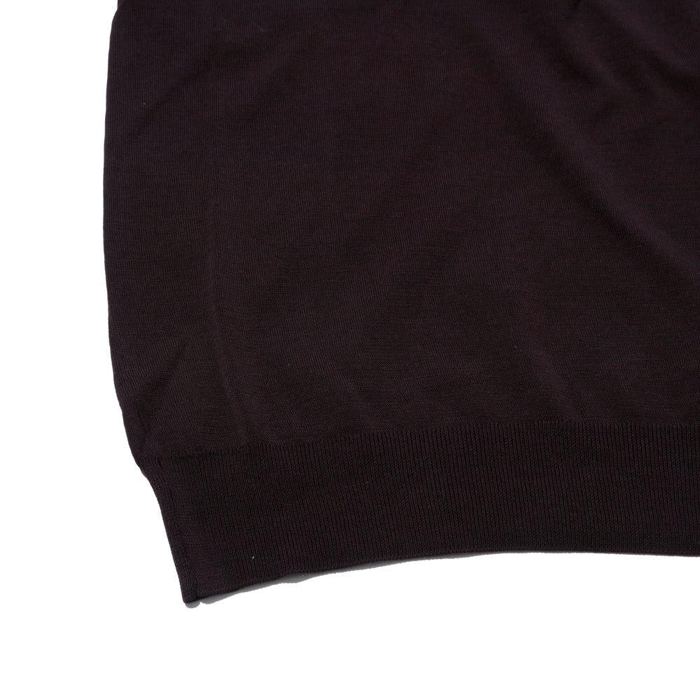 Haversack Zip Knit Polo Brown-Polo Shirt-Clutch Cafe