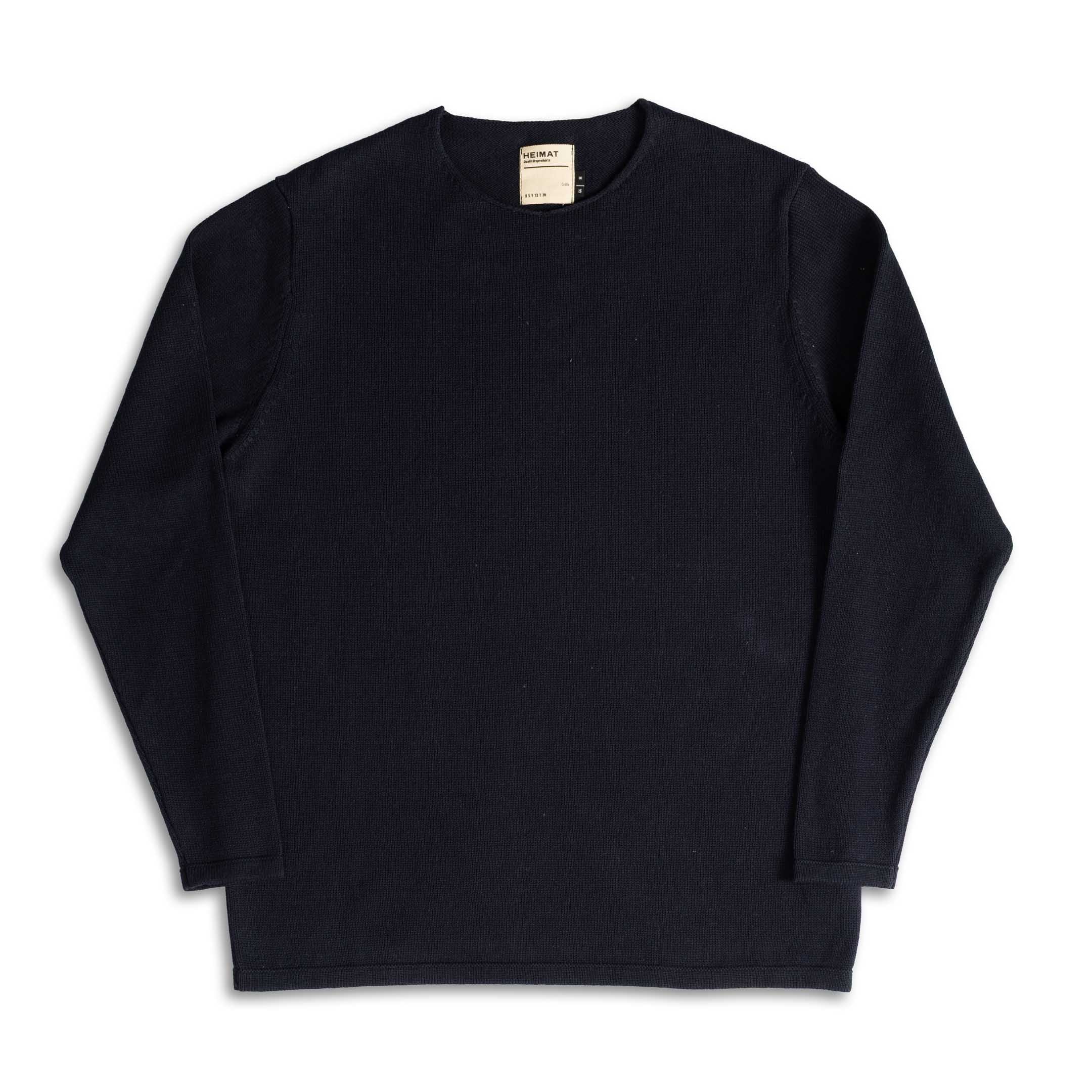 Heimat Harbour Sweater Cotton/Linen Ink-Knit-Clutch Cafe