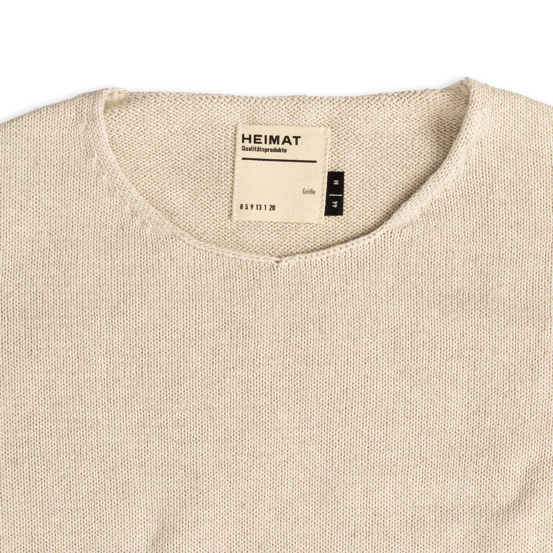 Heimat Harbour Sweater Cotton/Linen Seashell-Knit-Clutch Cafe