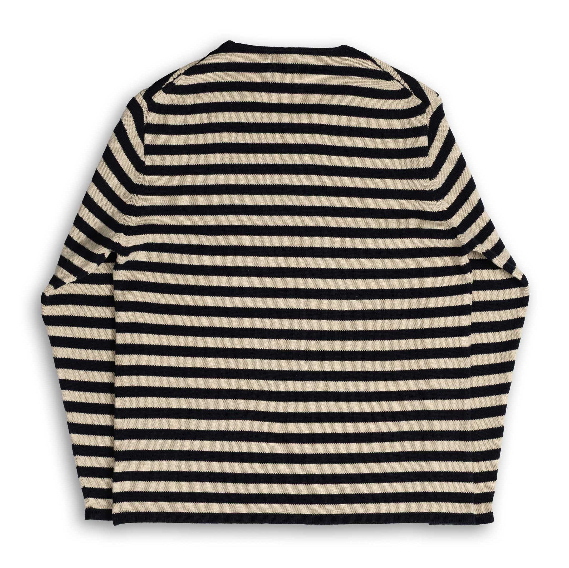 Heimat Harbour Sweater Jailhouse Ink/Seashell-Knit-Clutch Cafe