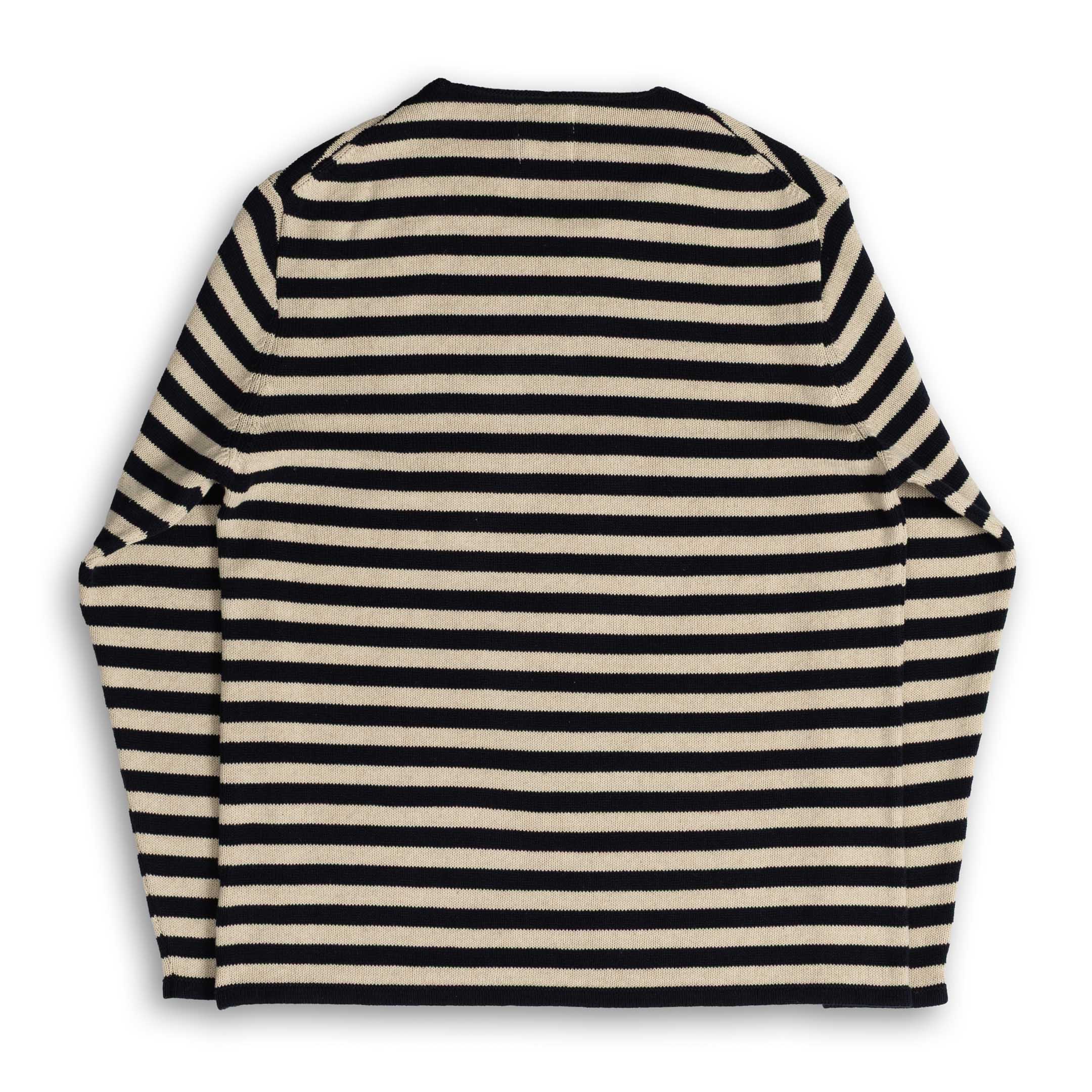 Heimat Harbour Sweater Jailhouse Ink/Seashell-Knit-Clutch Cafe