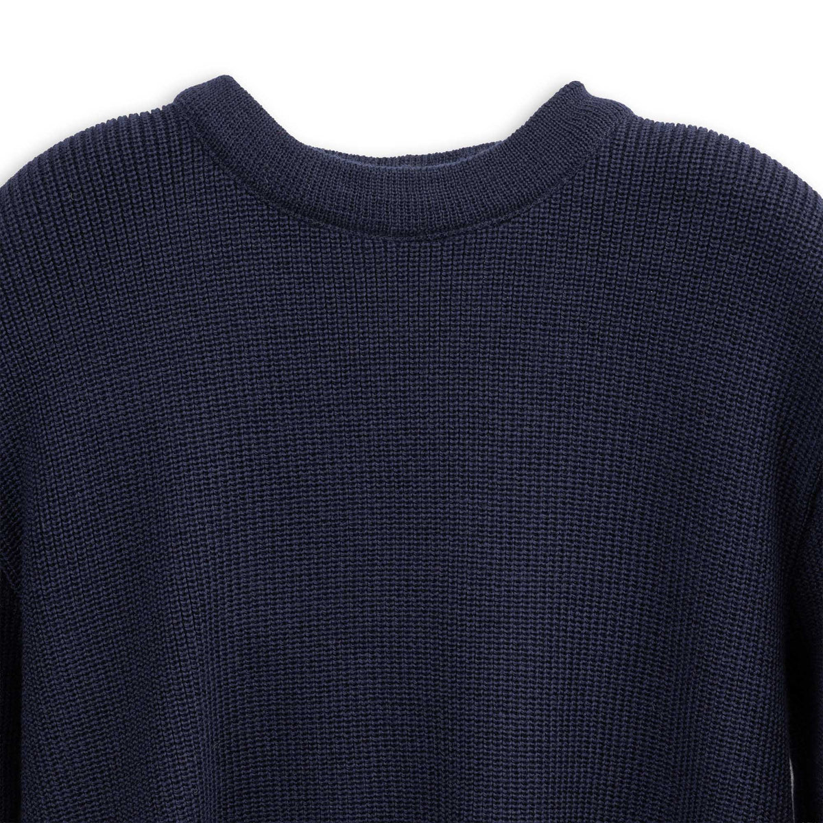 Heimat Rundhals Merino Crew Neck Sweater Ink-Knitwear-Clutch Cafe