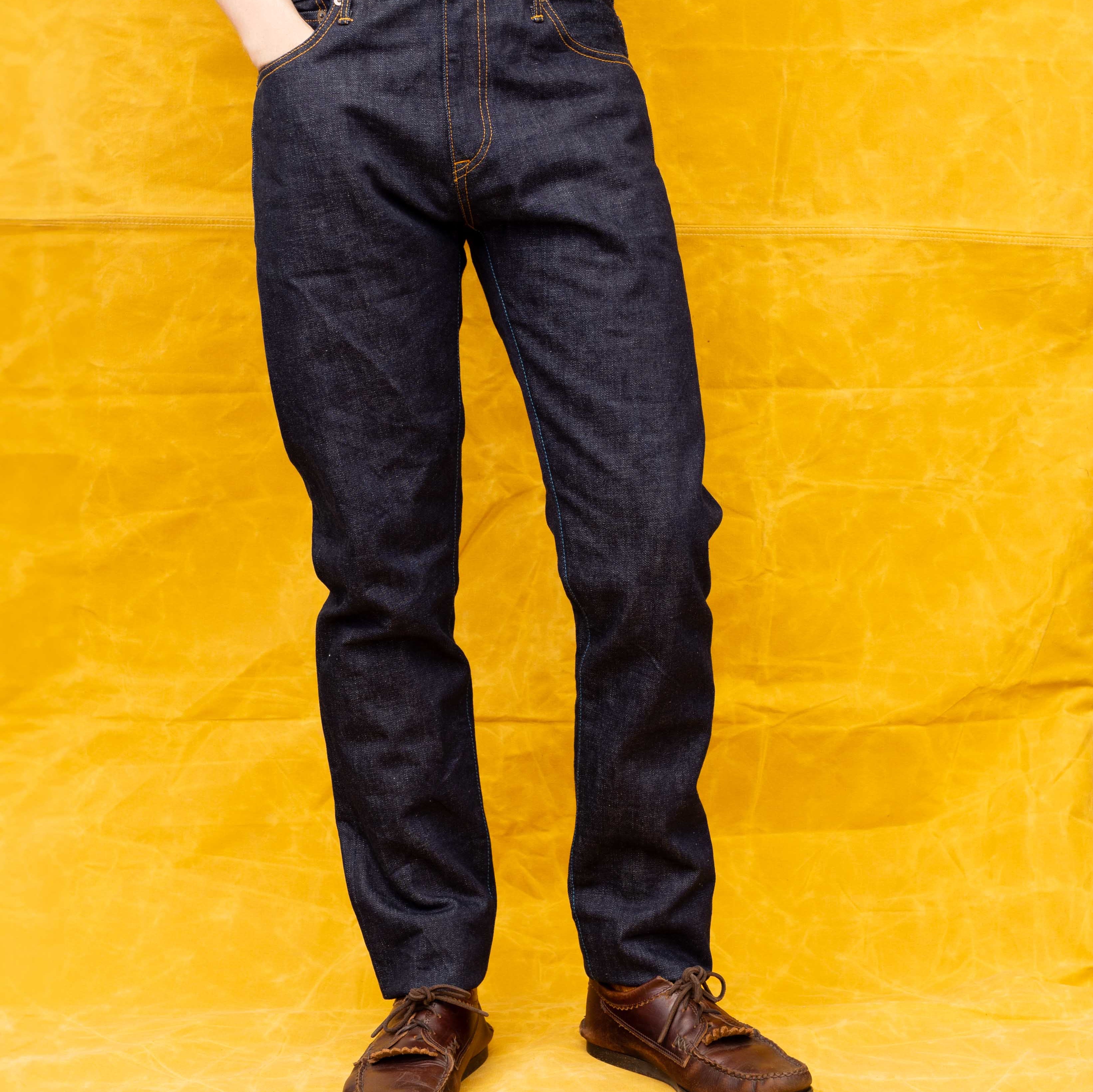 Japan Blue J301 14. 8 oz Denim Jean Indigo One Wash-Jean-Clutch Cafe-selvage denim-selfedge denim