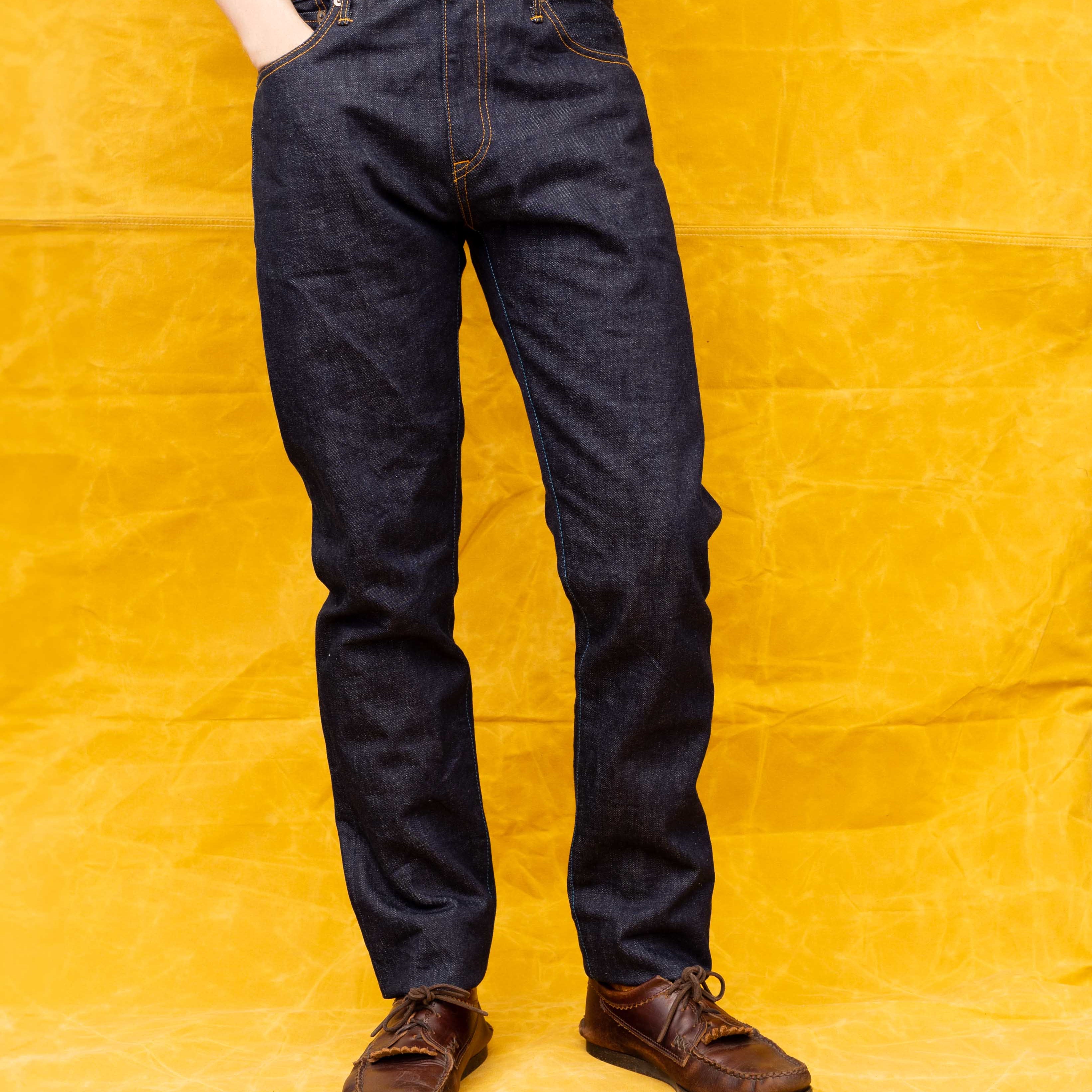 Japan Blue J301 14. 8 oz Denim Jean Indigo One Wash-Jean-Clutch Cafe-selvage denim-selfedge denim