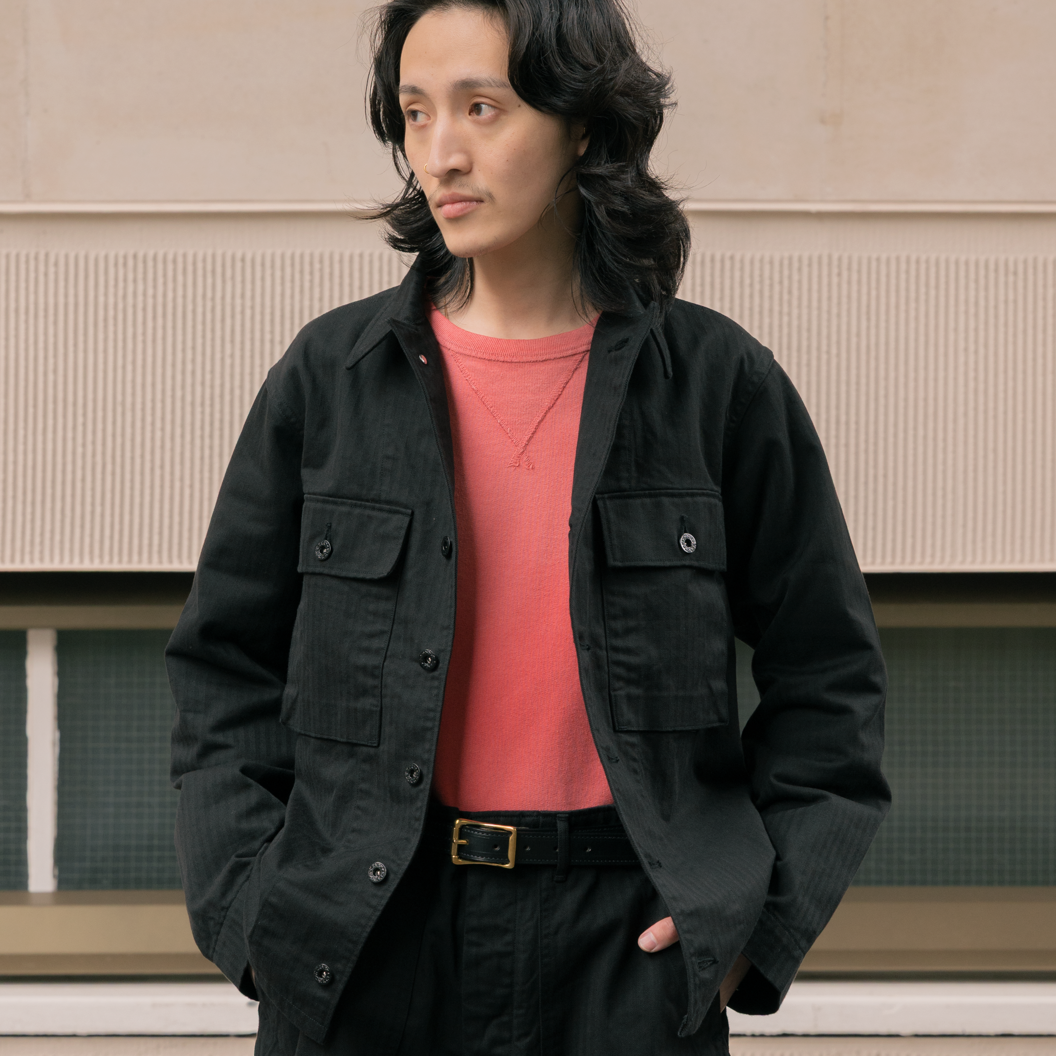 Jelado CM43 HBT Field Jacket Black-Clutch Cafe