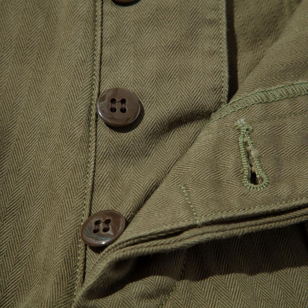 Jelado CM47 HBT Baker Pants Olive-Trousers-Clutch Cafe