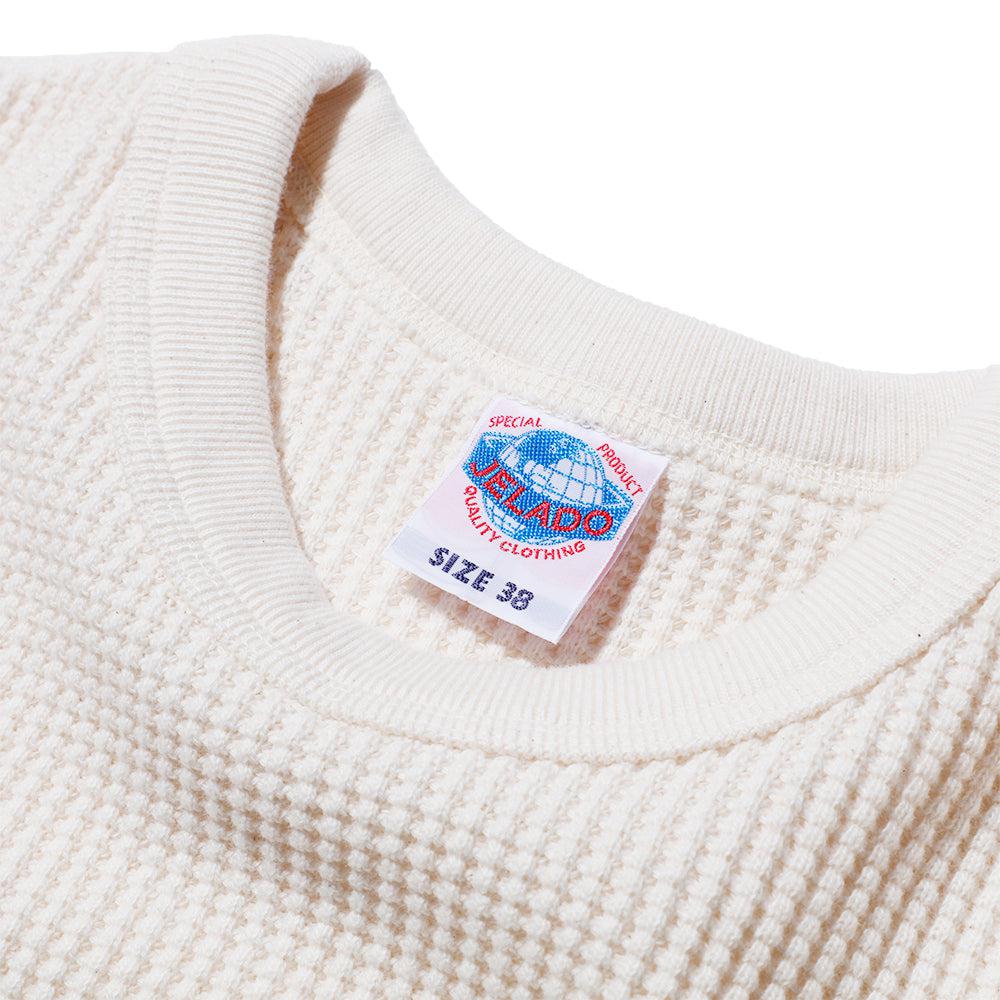 Jelado Mega Thermal Crew Neck Vanilla-Thermal Knit-Clutch Cafe