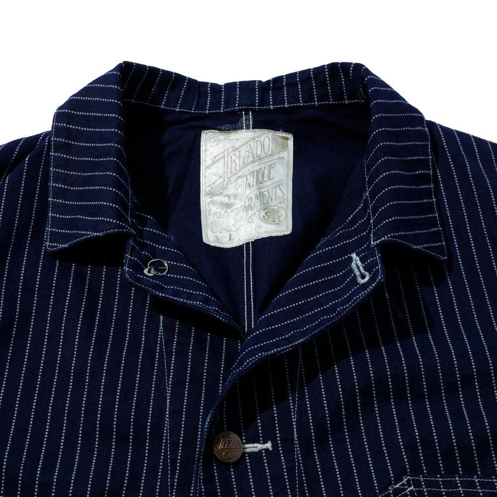 Jelado Steelbeam Coat Wabash Indigo Stripe-Jacket-Clutch Cafe