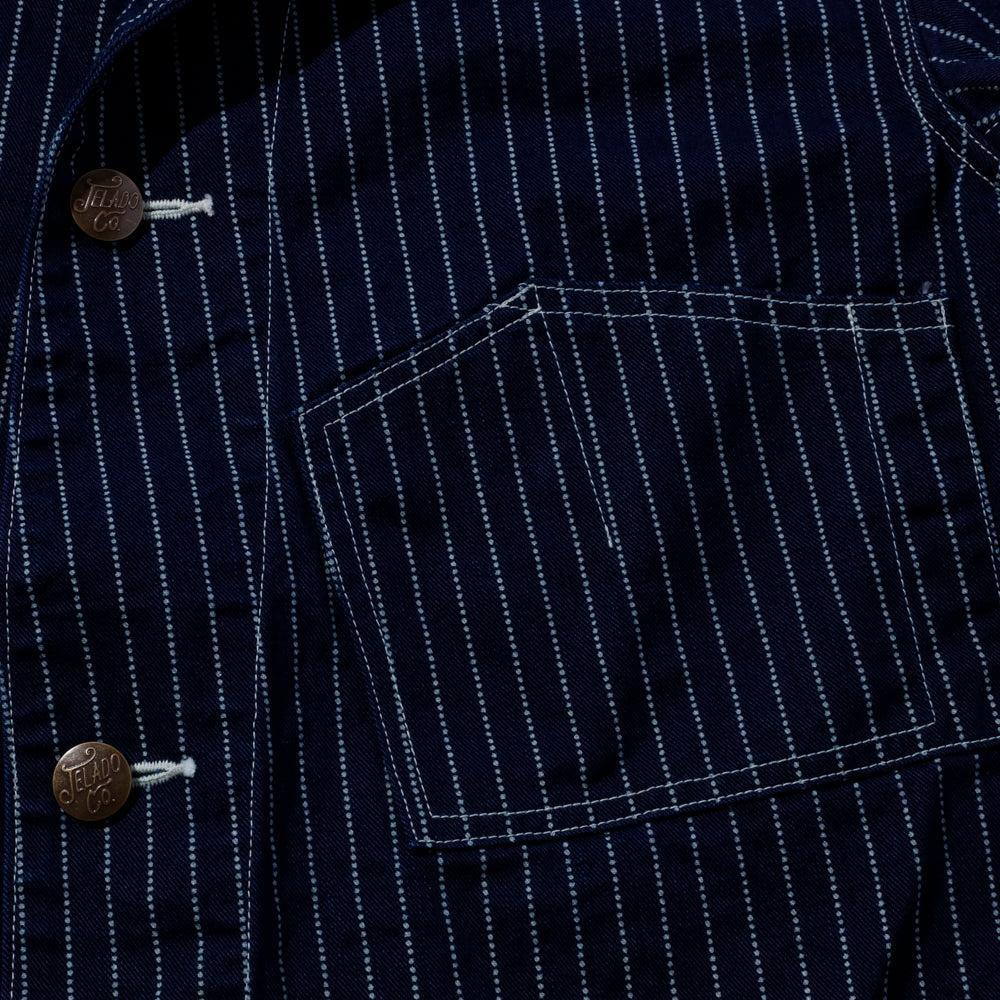 Jelado Steelbeam Coat Wabash Indigo Stripe-Jacket-Clutch Cafe