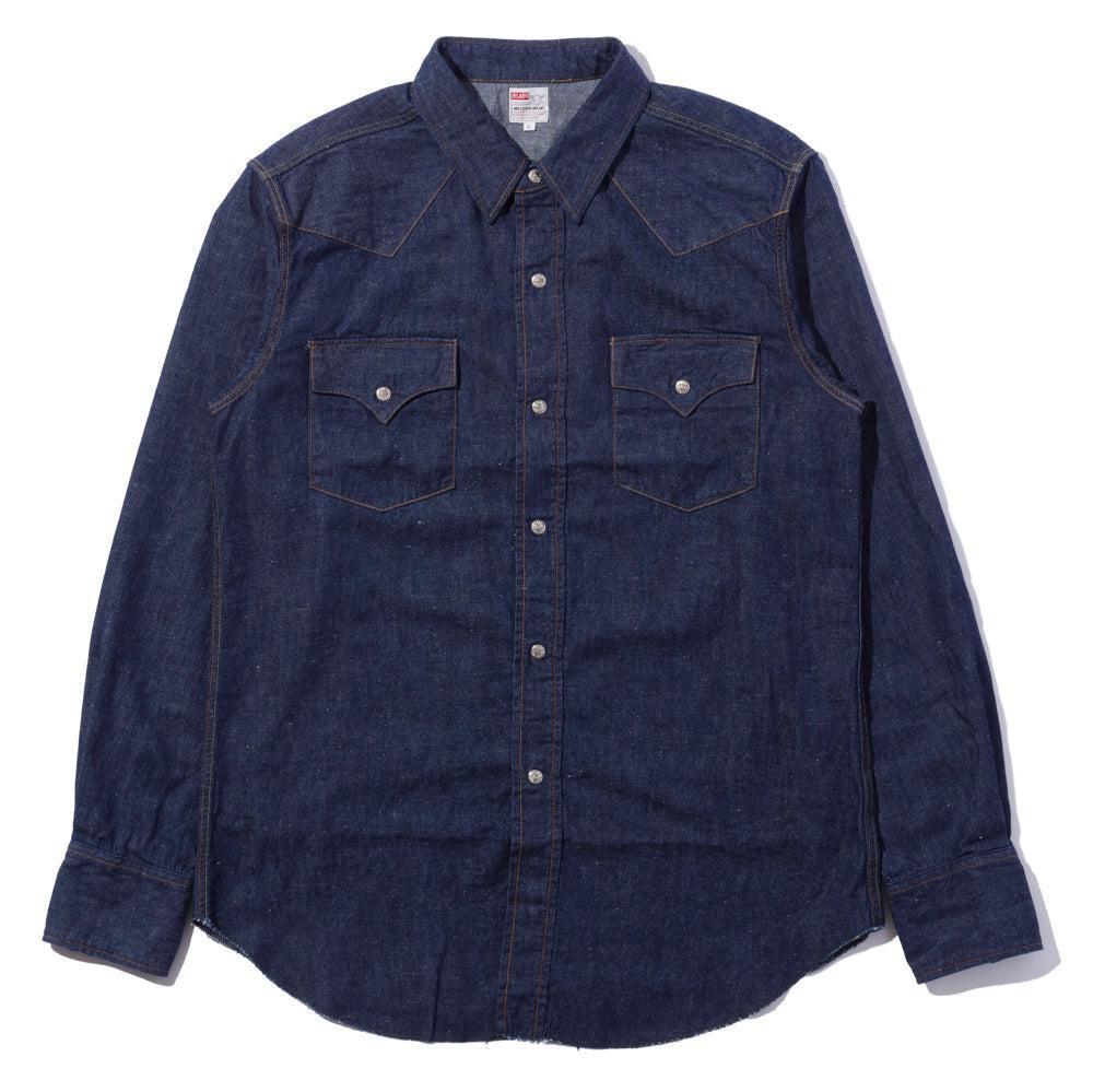 Jelado Vaquero Denim Western Shirt Indigo-Shirts-Clutch Cafe