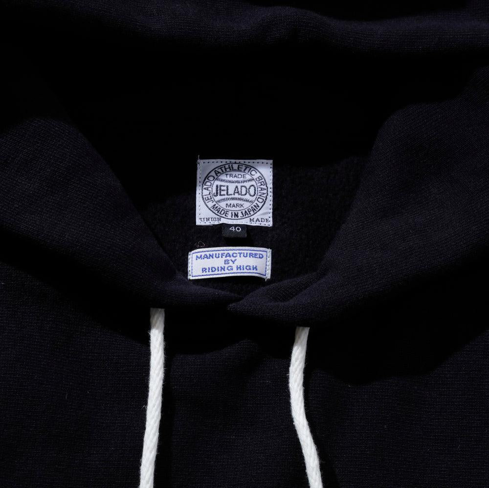 Jelado Warmup Reverse Weave Hooded Sweatshirt Black-Hooded Sweatshirt-Clutch Cafe