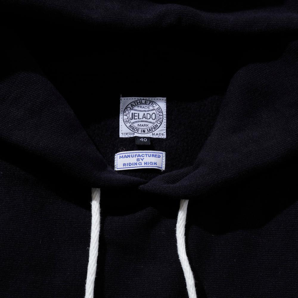 Jelado Warmup Reverse Weave Hooded Sweatshirt Black-Hooded Sweatshirt-Clutch Cafe