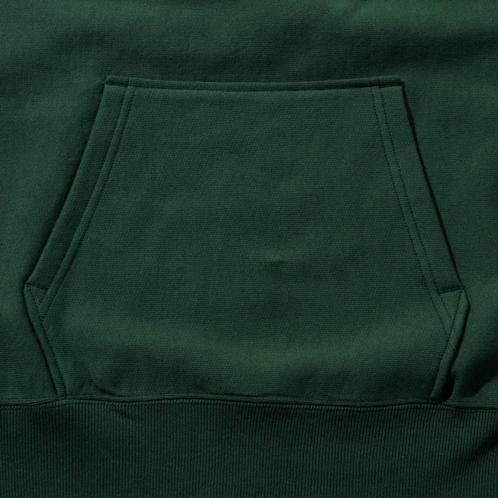 Jelado Warmup Reverse Weave Hooded Sweatshirt Grass Green-Hooded Sweatshirt-Clutch Cafe