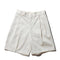 KUON Cotton Twill Pleated Shorts Ivory-Shorts-Clutch Cafe