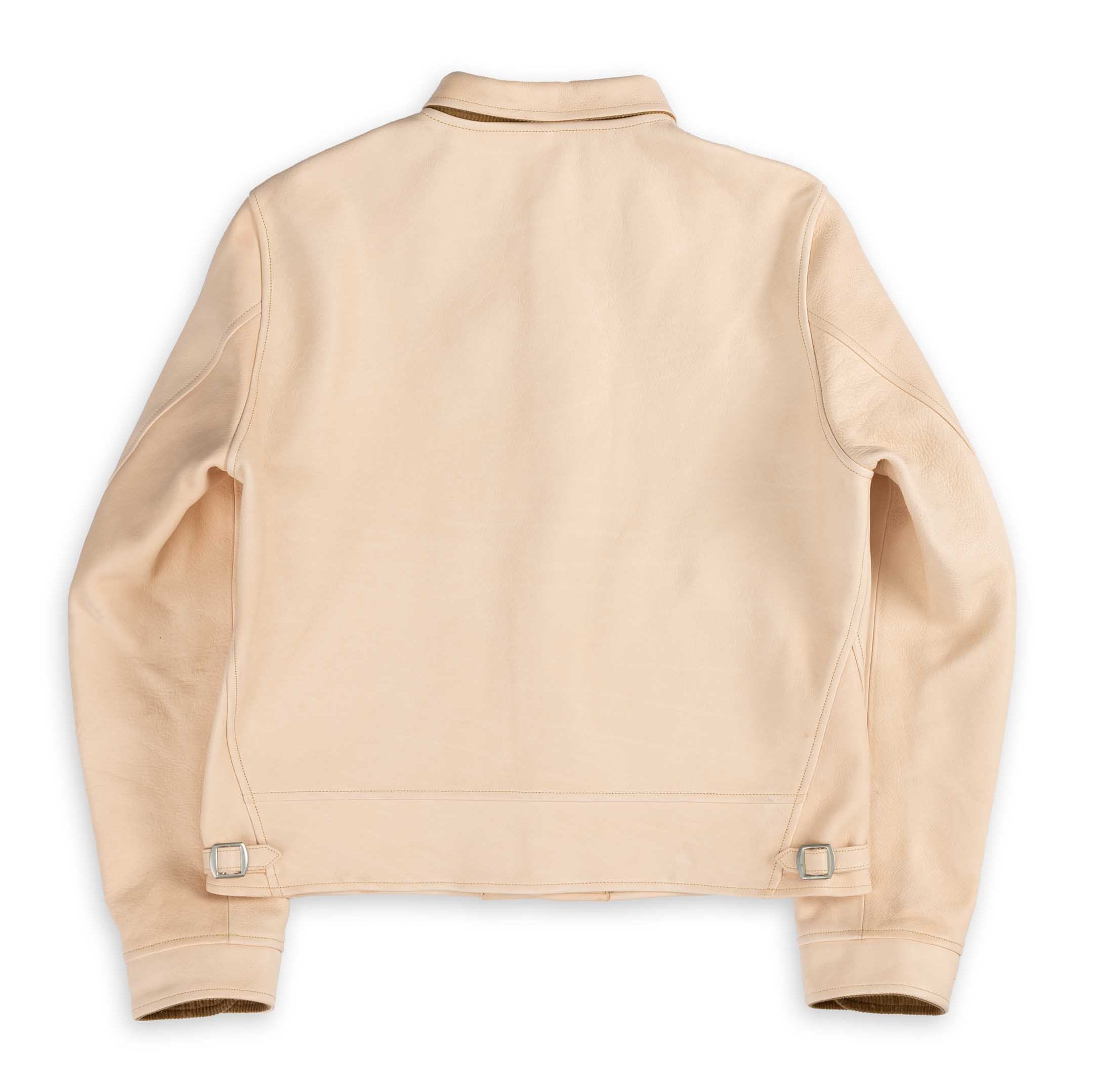 Mister Freedom Campus 'Stud' Leather Jacket Natural-Leather Jacket-Clutch Cafe