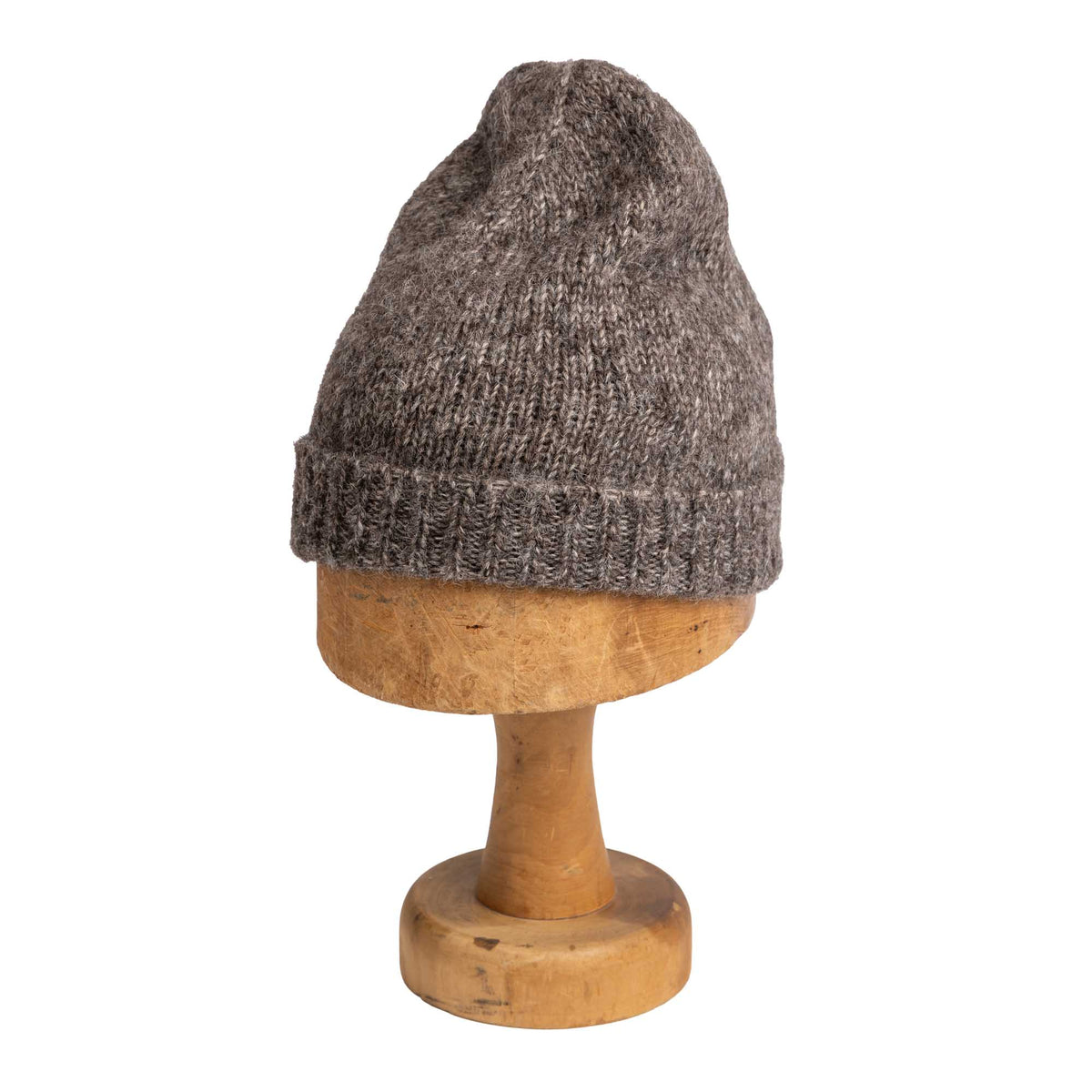 Monitaly Alpacotton Cuff Cap Charcoal-Hat-Clutch Cafe