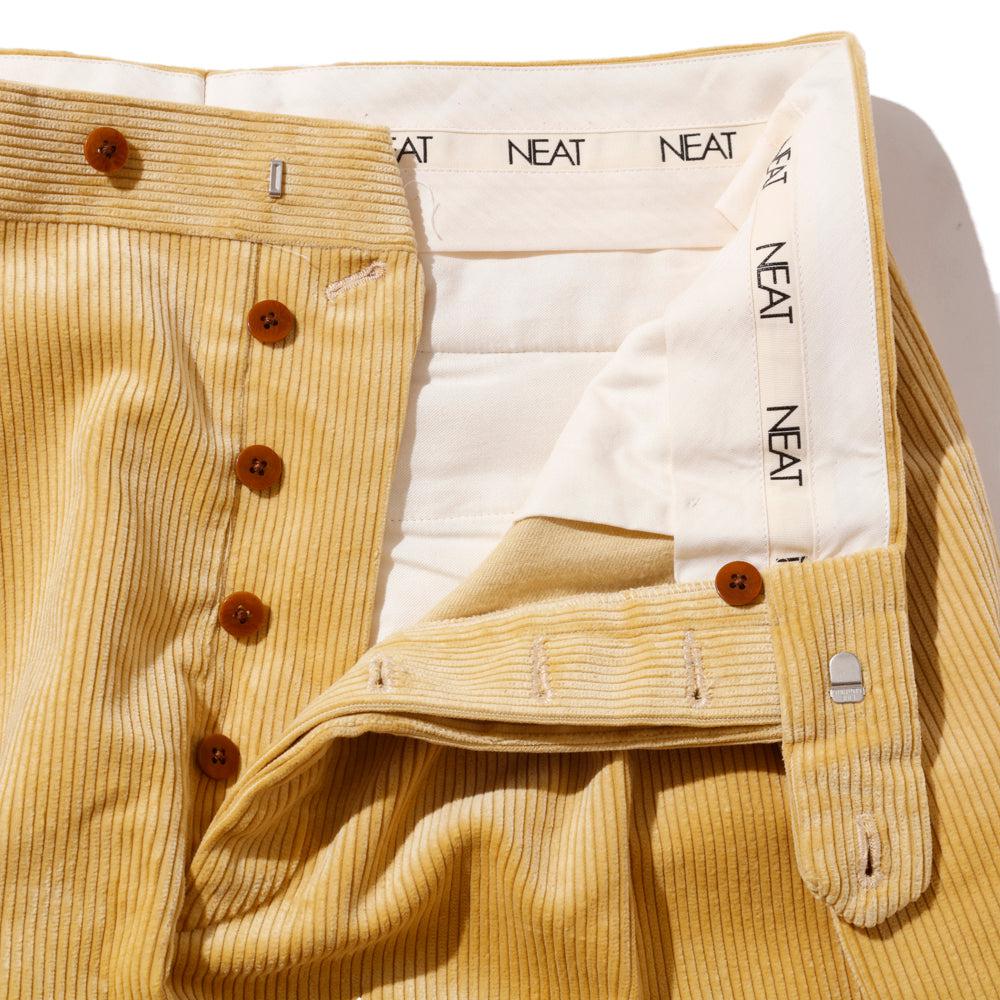 NEAT 8W Heavy Corduroy Wide Type 1 Mustard-Trousers-Clutch Cafe