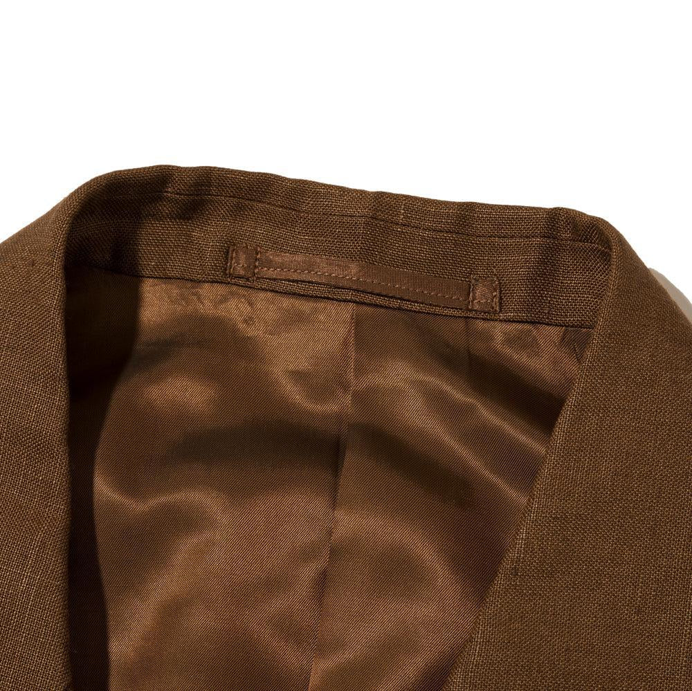 NEAT Spence Bryson Linen 'Paul' Double Breasted Jacket Brown-Jacket-Clutch Cafe