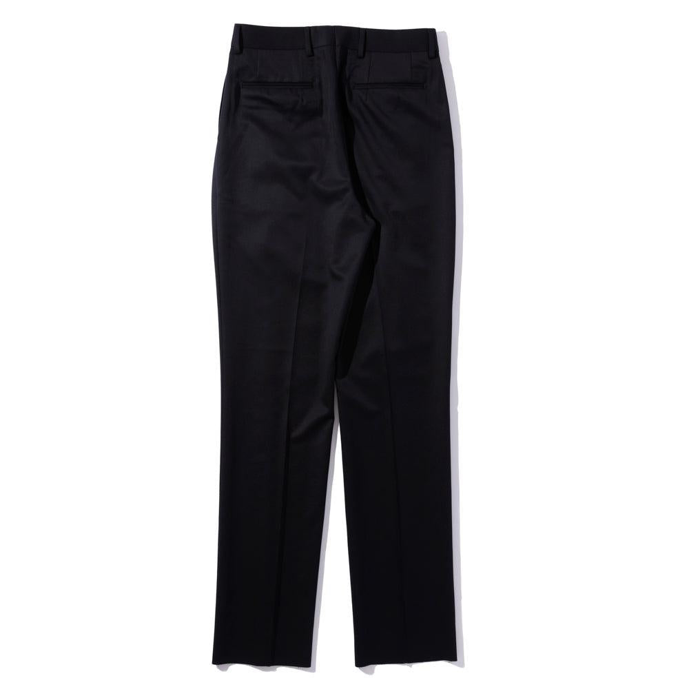 NEAT Wool Gabardine Standard Trousers Navy-Chinos-Clutch Cafe