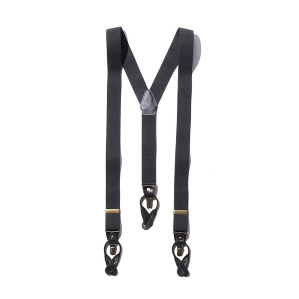 Orgueil Military Suspenders Black-Braces-Clutch Cafe