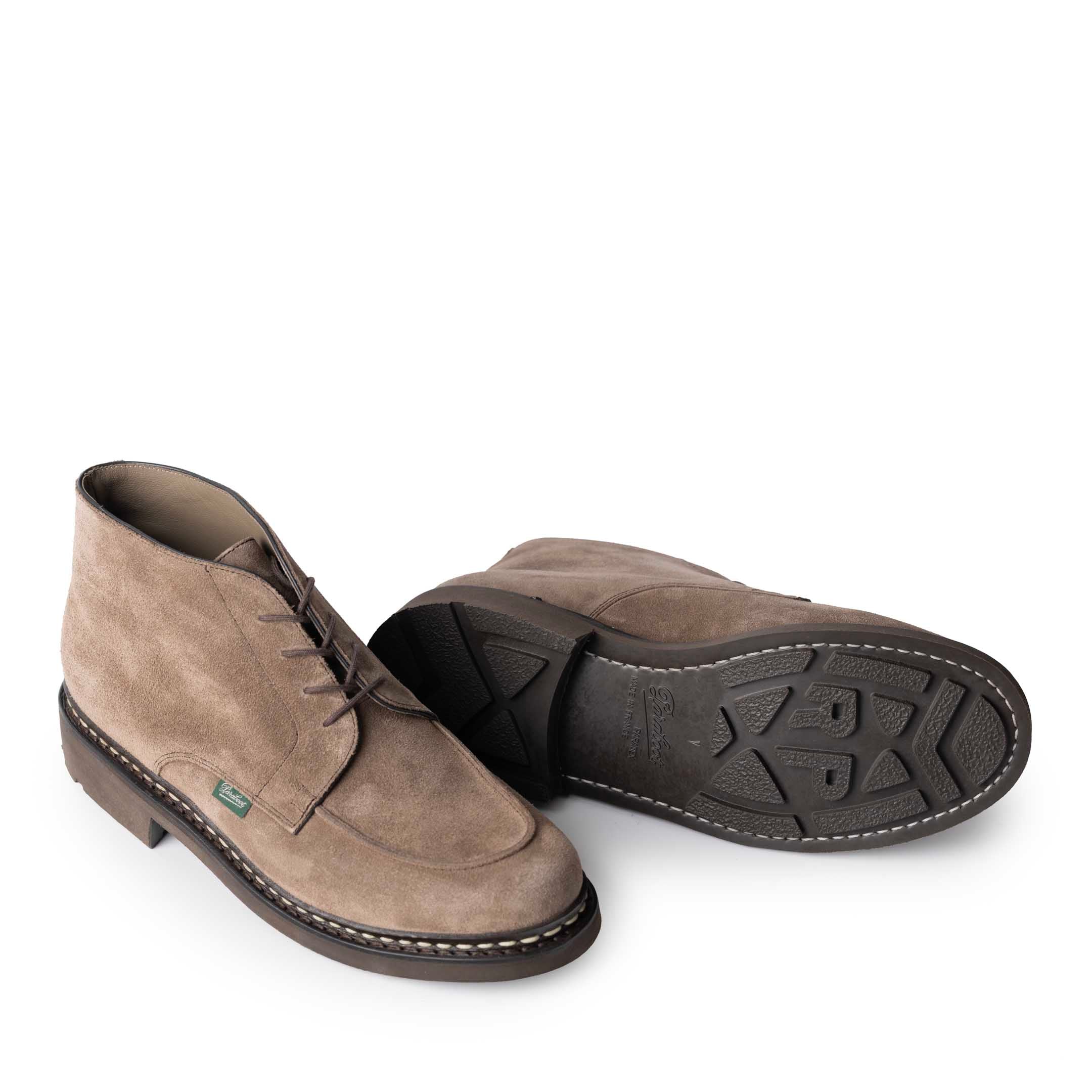 Paraboot Chambord Mid/Tex Marron Vel Brun-Shoe-Clutch Cafe