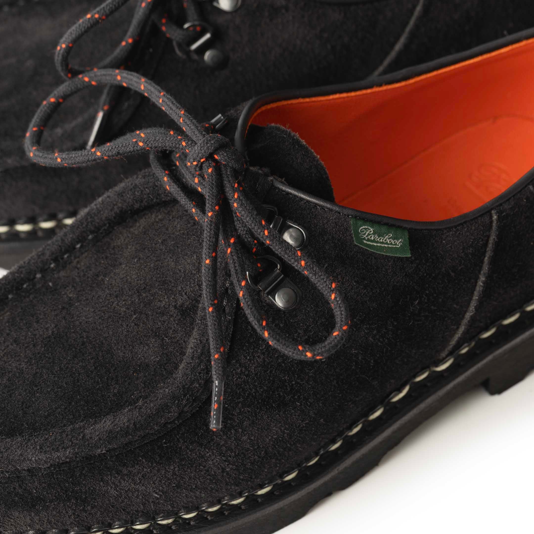 Paraboot Michael Marche 'Anneaux' Shoe Black Vel Noir-Shoe-Clutch Cafe