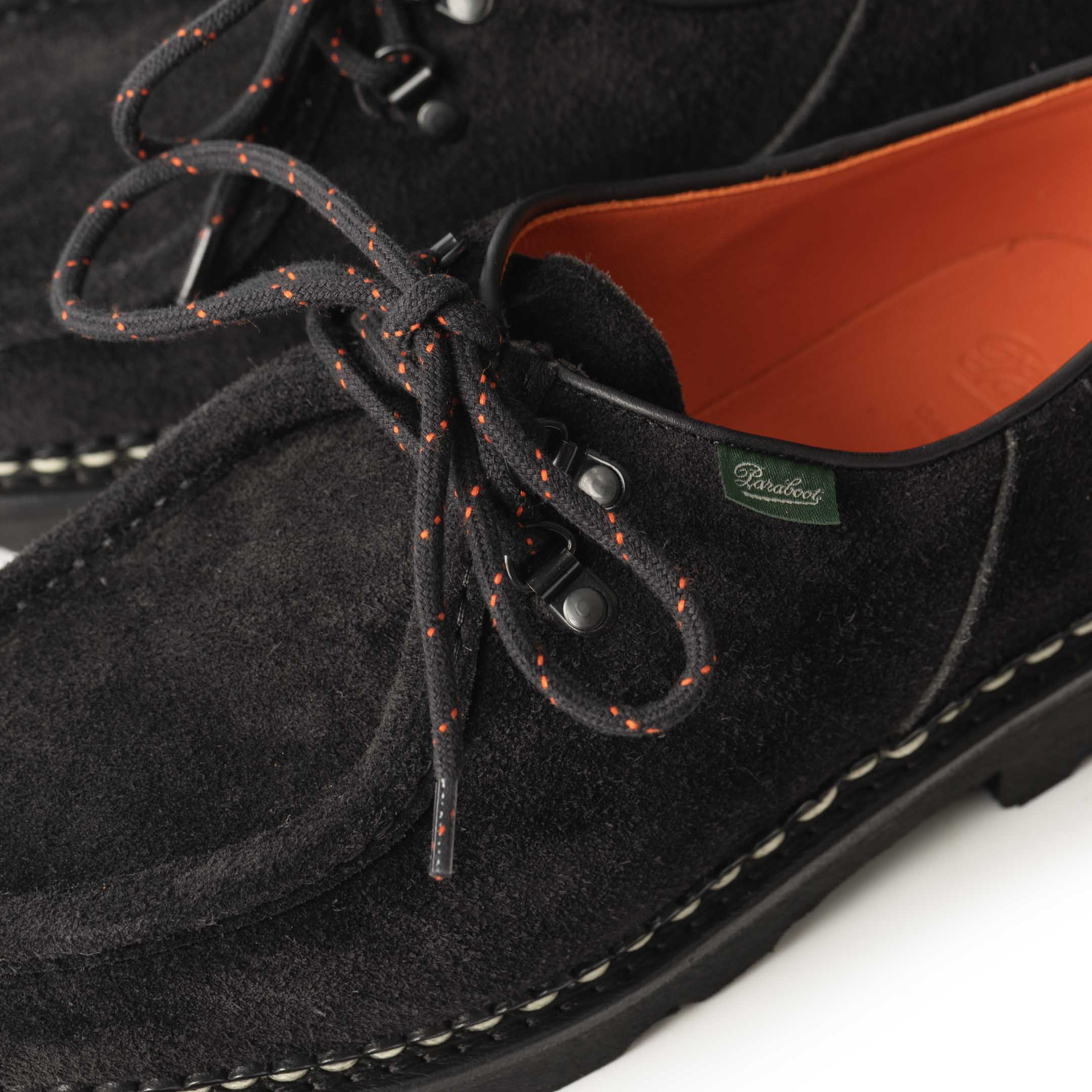 Paraboot Michael Marche 'Anneaux' Shoe Black Vel Noir-Shoe-Clutch Cafe