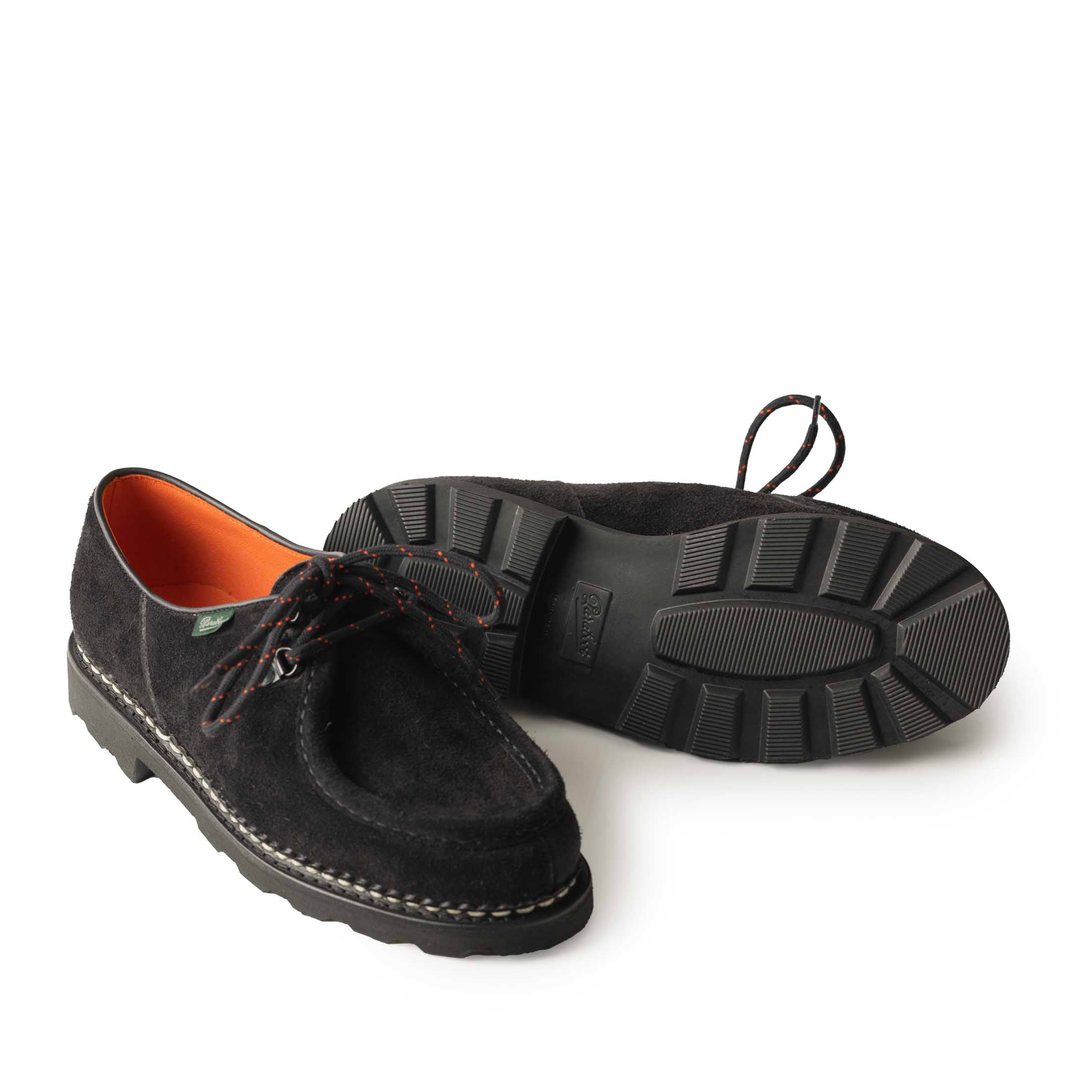 Paraboot Michael Marche 'Anneaux' Shoe Black Vel Noir-Shoe-Clutch Cafe