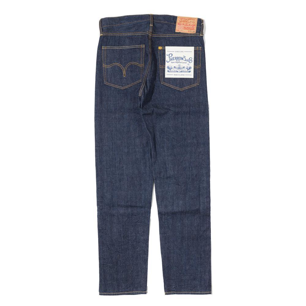 Pherrow's 26S-427P 13.75 oz Denim Jean-Jean-Clutch Cafe-selvage denim-selfedge denim