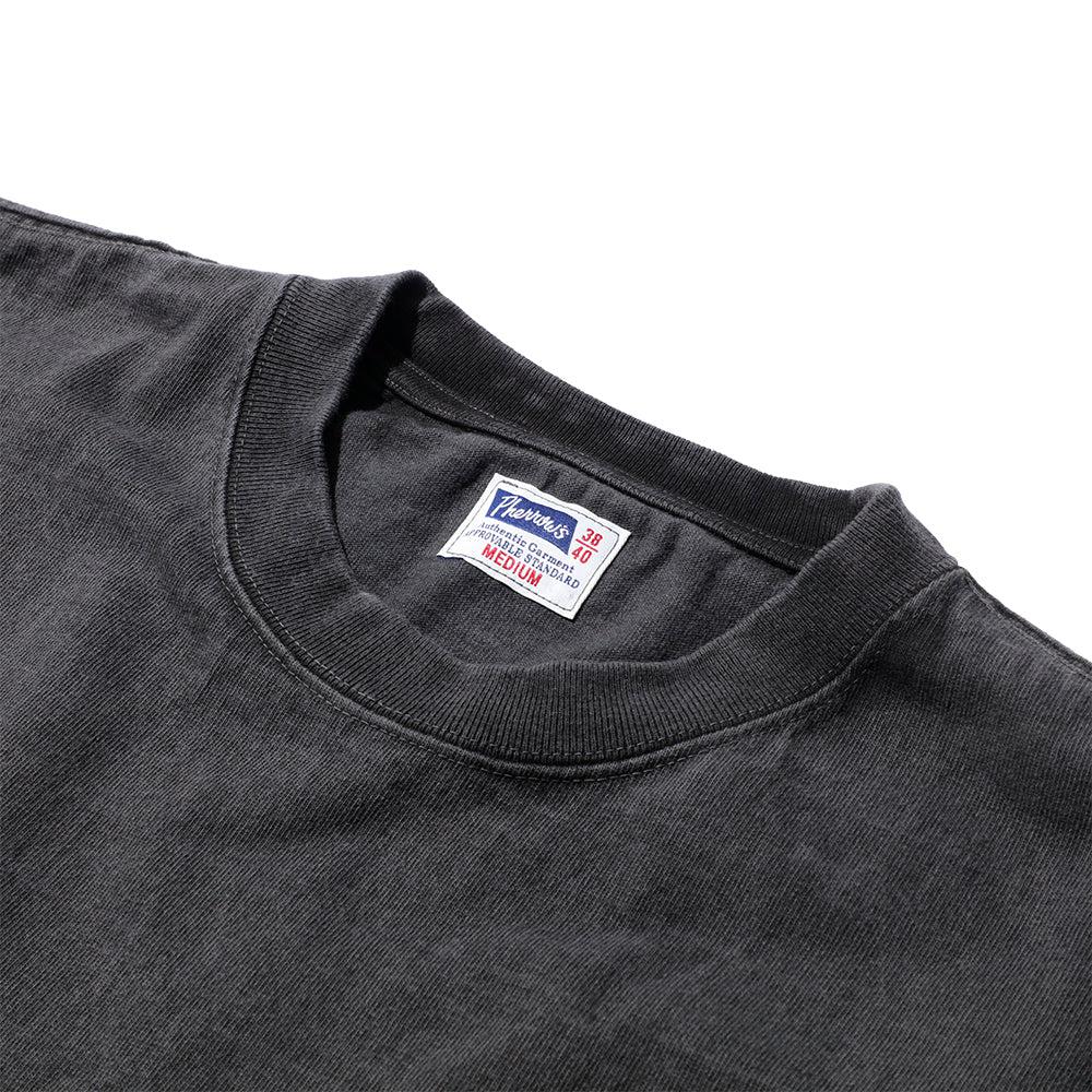 Pherrow's Heavyweight Pocket Tee Faded Black-T-Shirt-Clutch Cafe