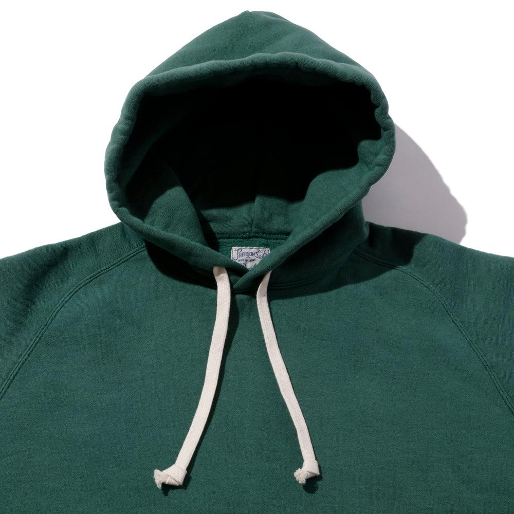 Pherrow's Loopwheel Hooded Sweatshirt Green-Hooded Sweatshirt-Clutch Cafe