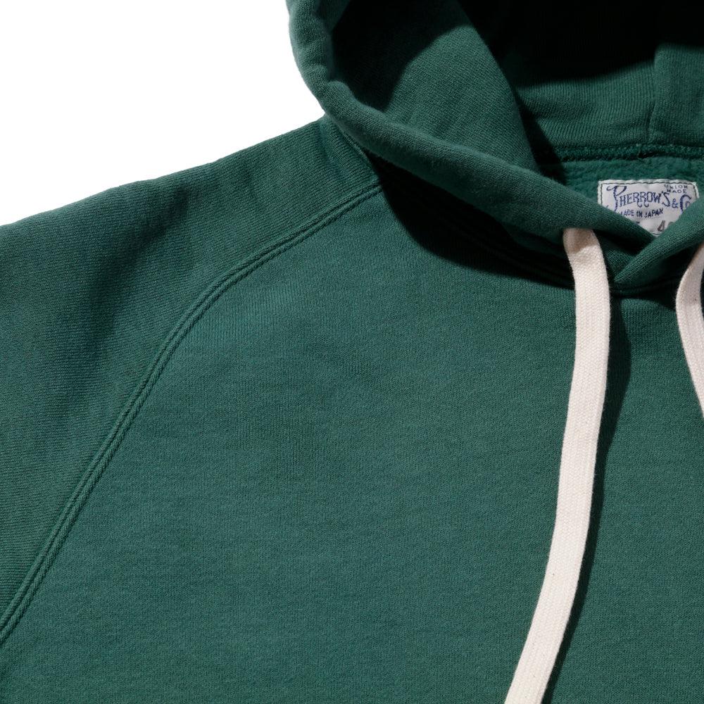 Pherrow's Loopwheel Hooded Sweatshirt Green-Hooded Sweatshirt-Clutch Cafe