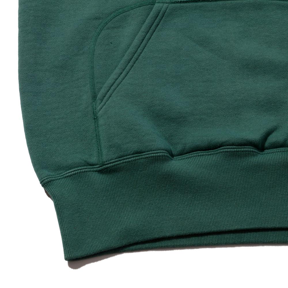 Pherrow's Loopwheel Hooded Sweatshirt Green-Hooded Sweatshirt-Clutch Cafe