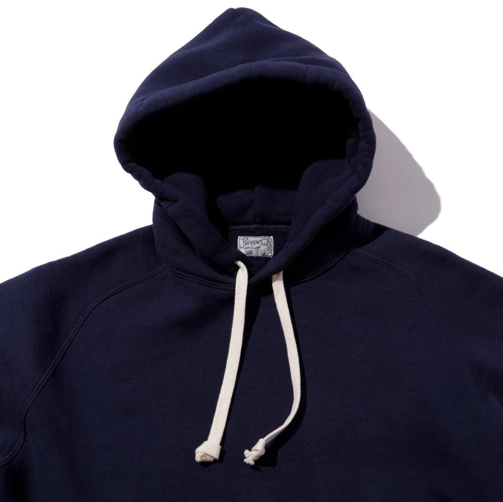 Pherrow's Loopwheel Hooded Sweatshirt Navy-Hooded Sweatshirt-Clutch Cafe