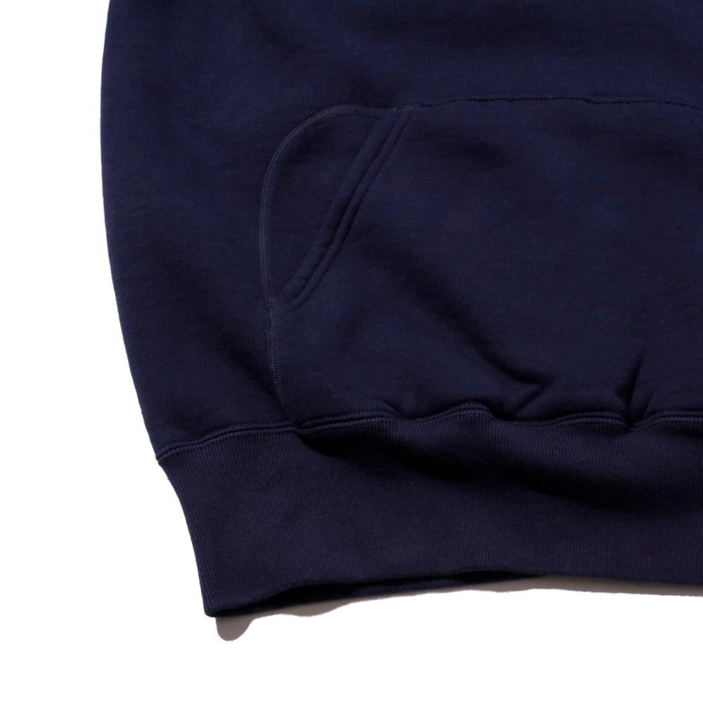 Pherrow's Loopwheel Hooded Sweatshirt Navy-Hooded Sweatshirt-Clutch Cafe