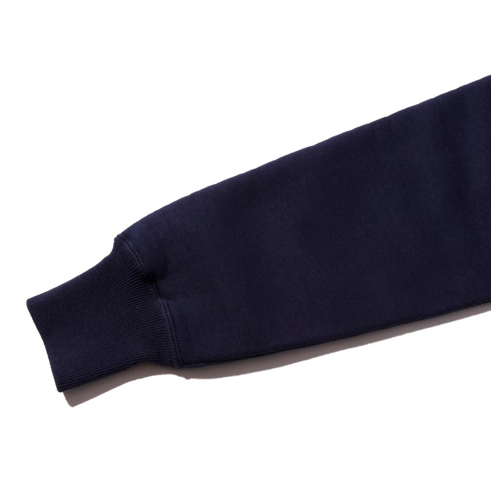 Pherrow's Loopwheel Hooded Sweatshirt Navy-Hooded Sweatshirt-Clutch Cafe