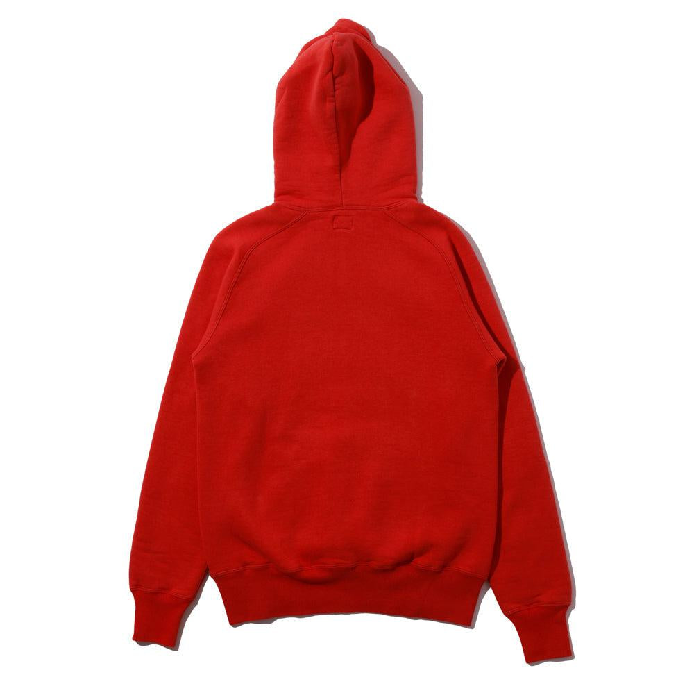 Pherrow's Loopwheel Hooded Sweatshirt Red-Hooded Sweatshirt-Clutch Cafe