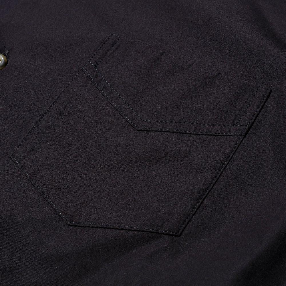 Pherrow's Open Collar Shirt Black-Shirt-Clutch Cafe