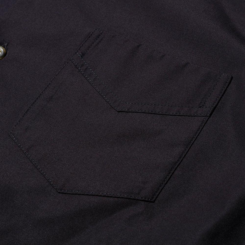 Pherrow's Open Collar Shirt Black-Shirt-Clutch Cafe