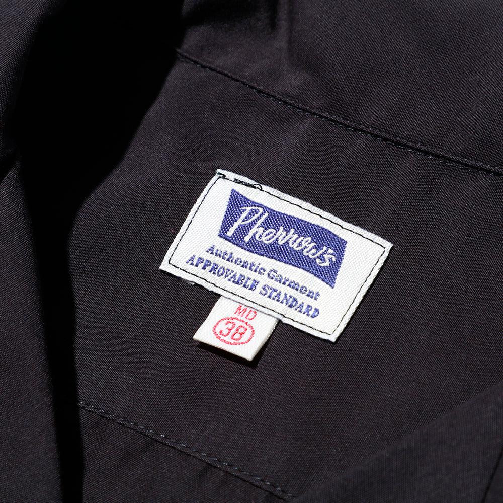 Pherrow's Open Collar Shirt Black-Shirt-Clutch Cafe